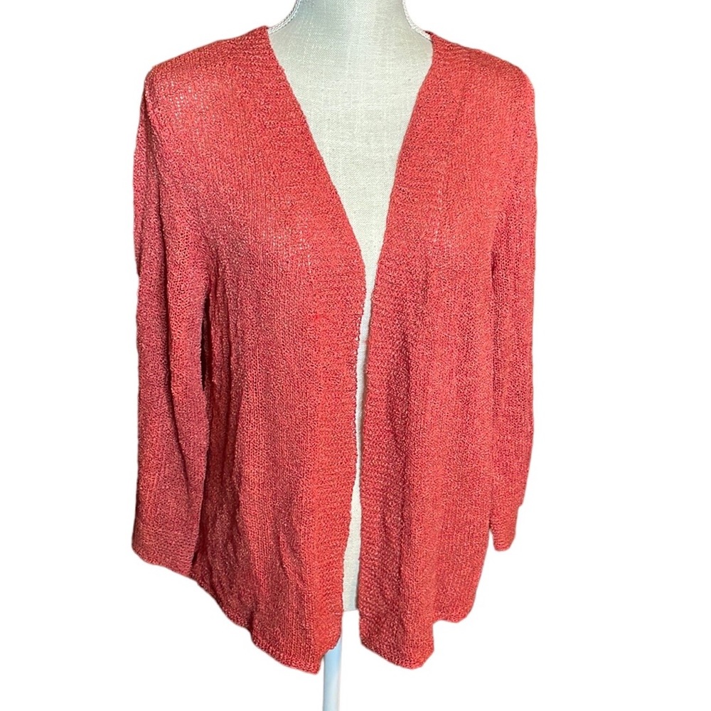 Alexandra & Oak Knit Coral Sweater Cardigan